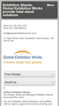 Mobile Screenshot of globalexhibitionworks.com